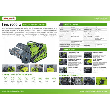 Trincia Radiocomandato 100cm Diesel Trincia Radiocomandato 100cm Diesel